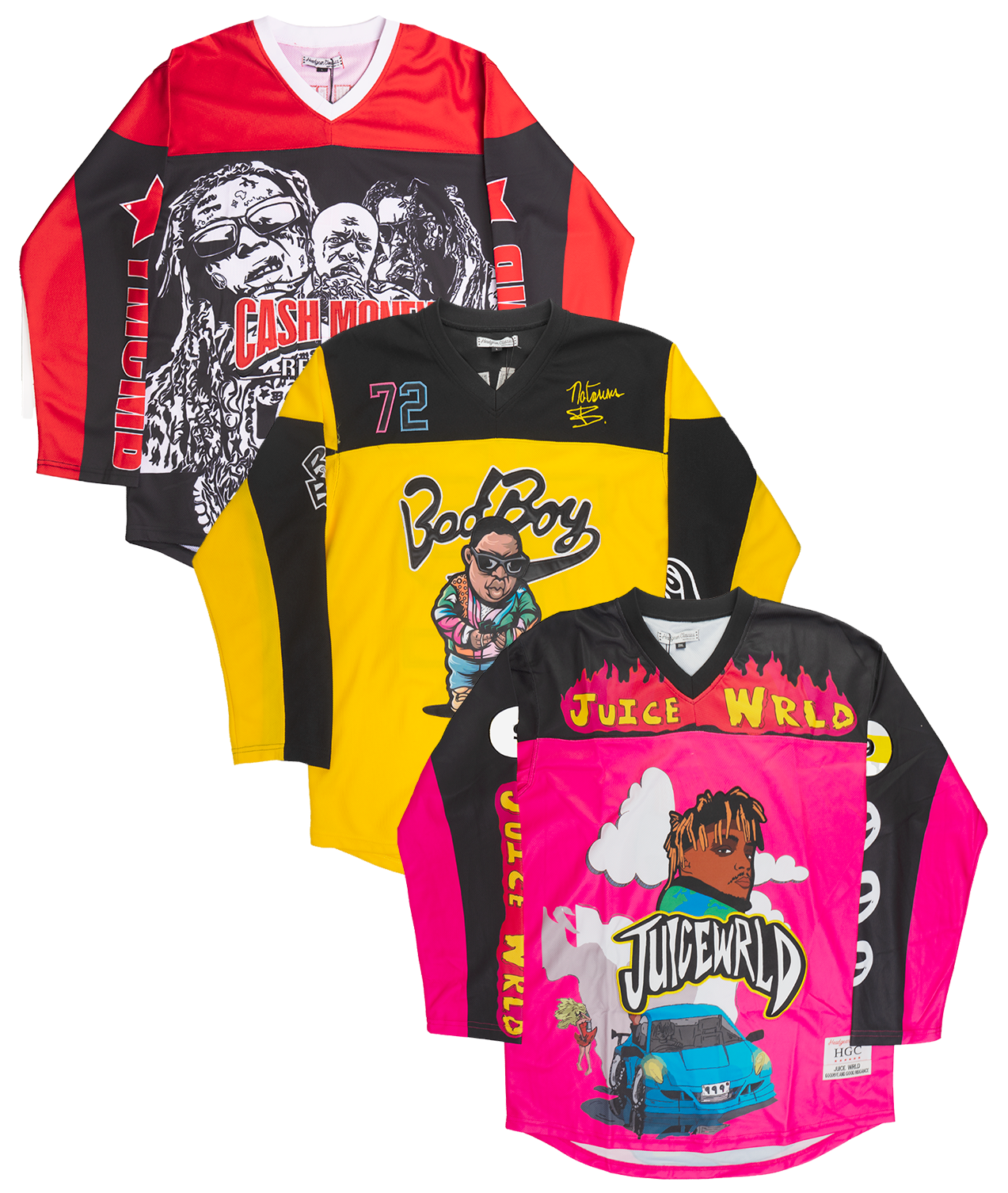 HEADGEAR ASSORTED MUSIC HOCKEY JERSEYS ASST - HGC-HKY-MUSIC