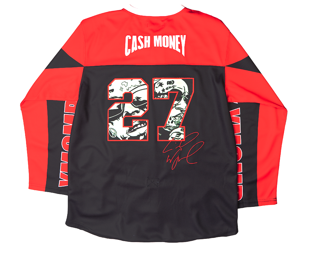 HEADGEAR CASH MONEY RECORDS HOCKEY JERSEY BLK/RED - HGC053-HKYJ-36