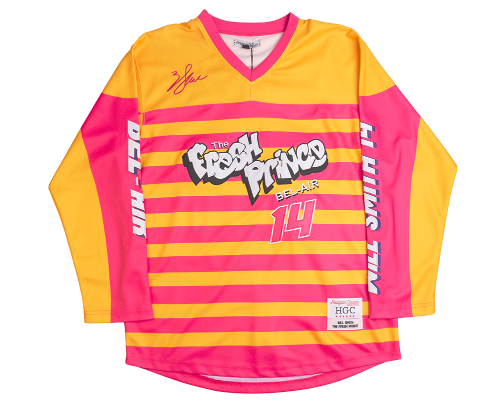 HEADGEAR FRESH PRINCE HOCKEY JERSEY YELLOW/PINK - HGC053-HKYJ-10