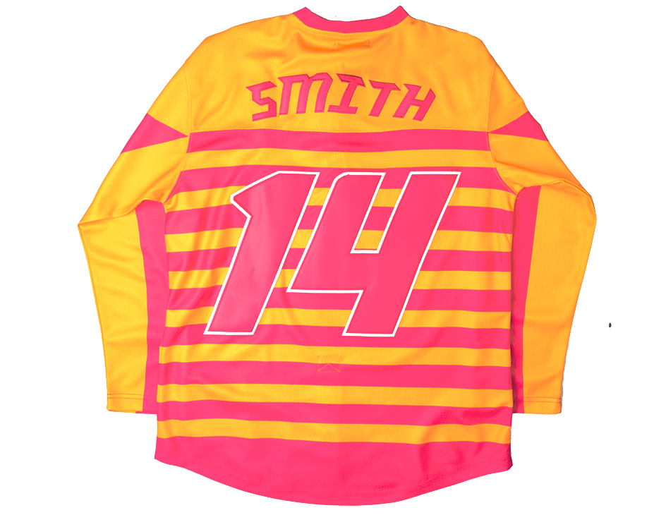 HEADGEAR FRESH PRINCE HOCKEY JERSEY YELLOW/PINK - HGC053-HKYJ-10