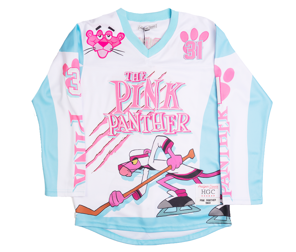 HEADGEAR PINK PANTHER HOCKEY JERSEY WHITE - HGC053-HKYJ-33