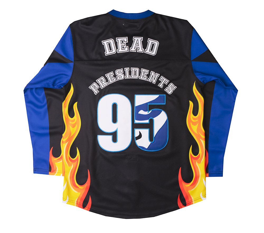 HEADGEAR DEAD PRESIDENTS HOCKEY JERSEY BLACK - HGC095X-BBJ-05