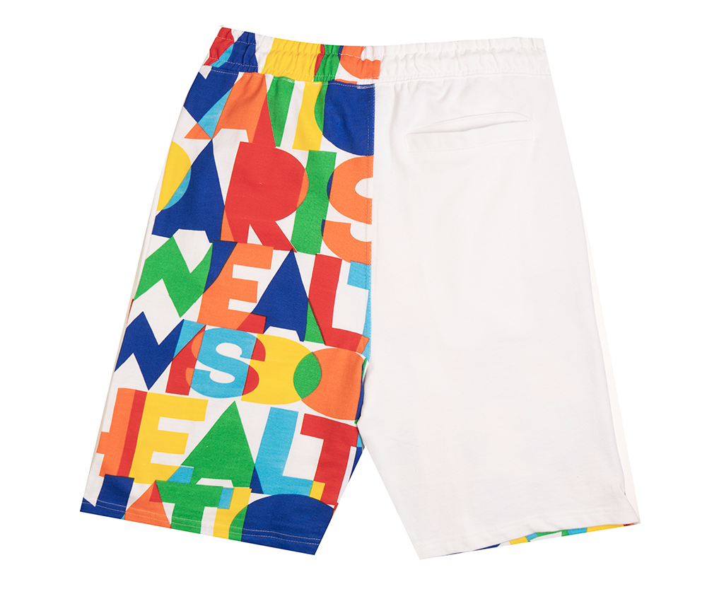 PARISH NATION SWEAT SHORTS WHITE - N05B2549