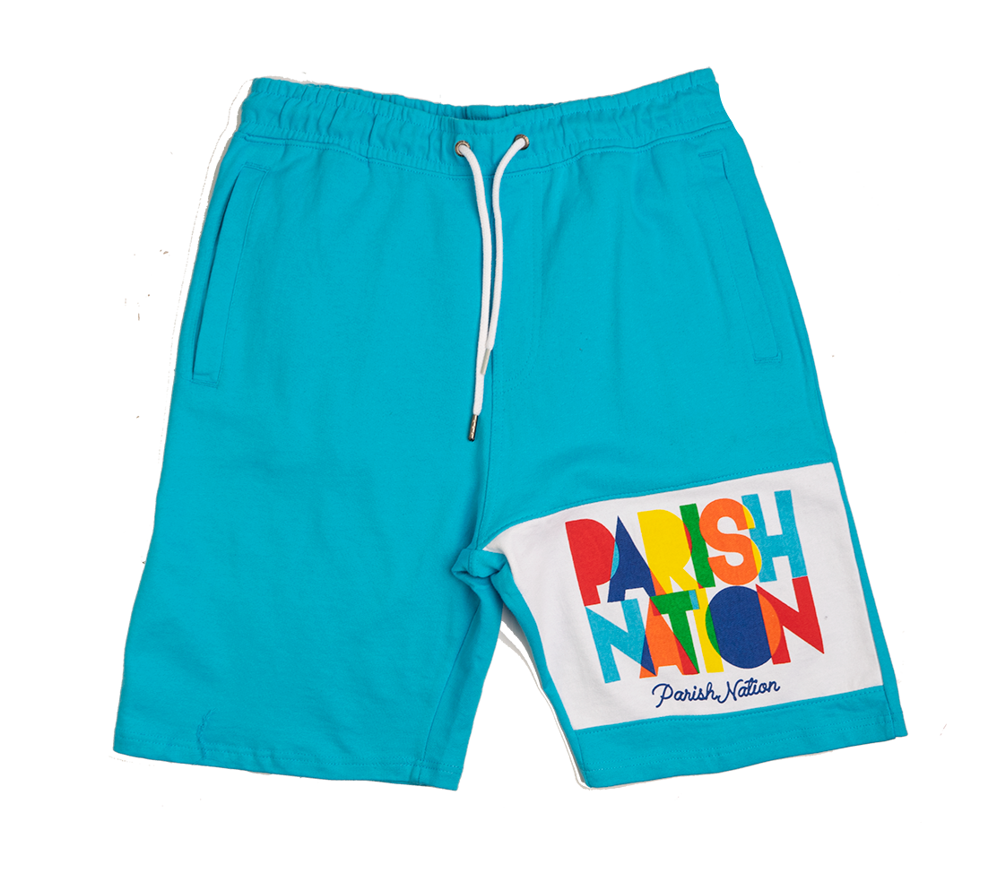 PARISH NATION SWEAT SHORTS BLUE - N05B2553