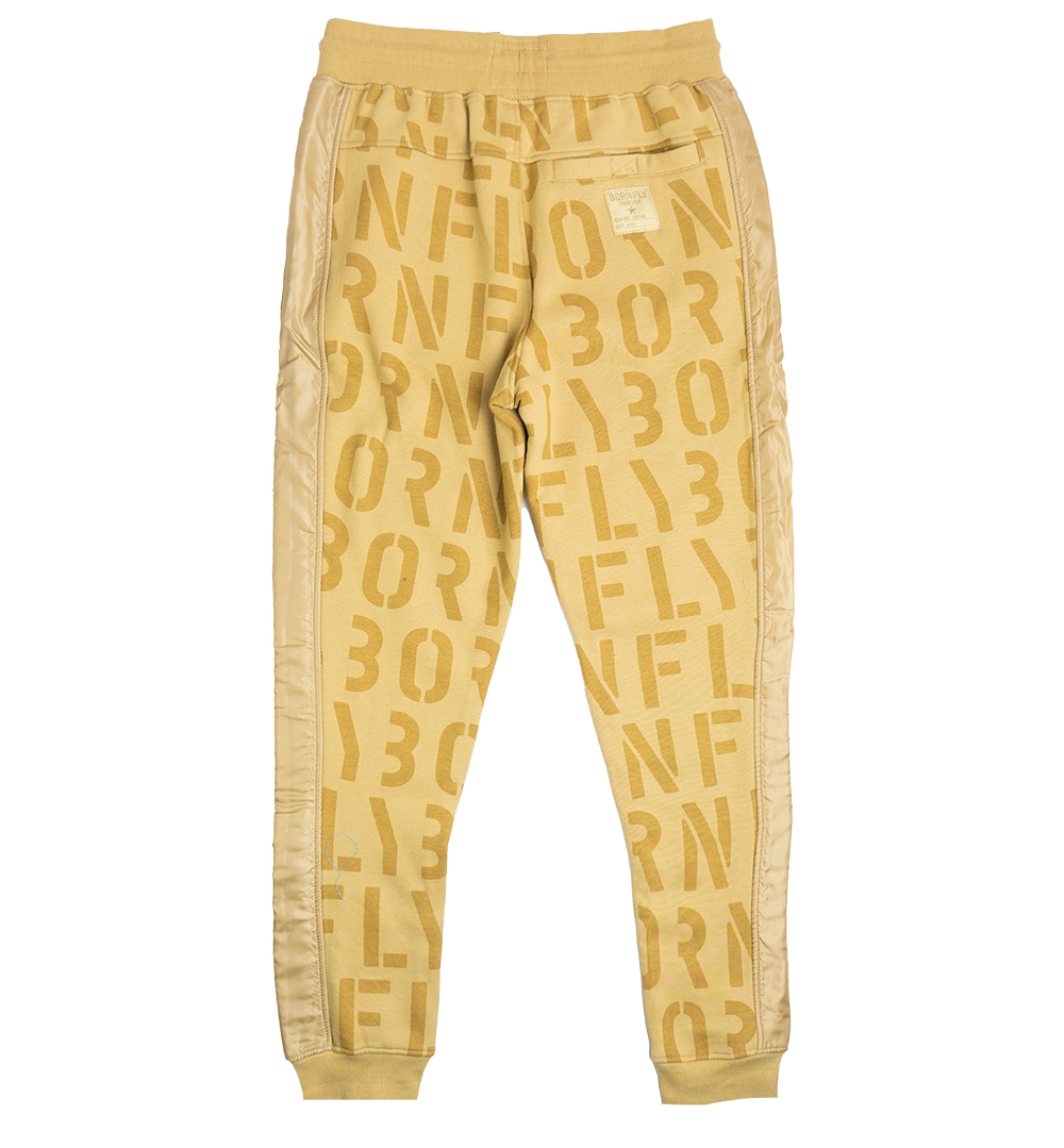 BORN FLY SWEATPANT JOGGERS KHAKI - 2210B4603