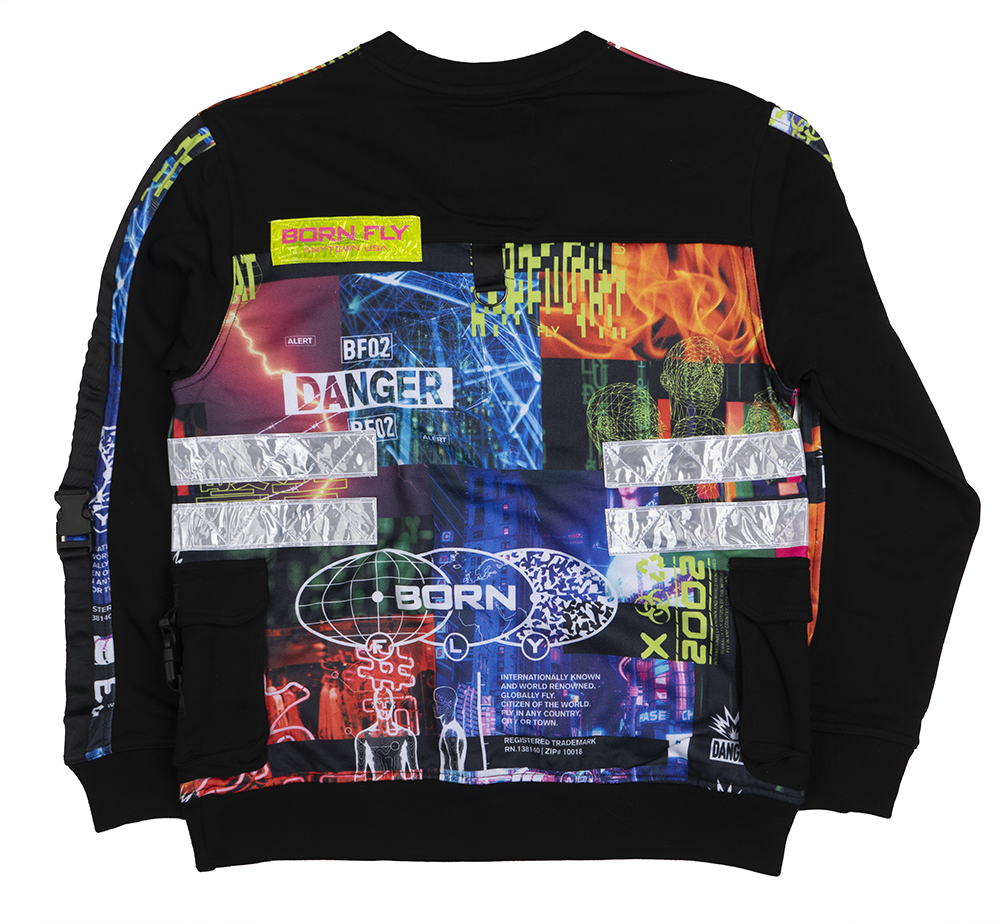 BORN FLY ASSORTED CREWNECK - BFCN091224