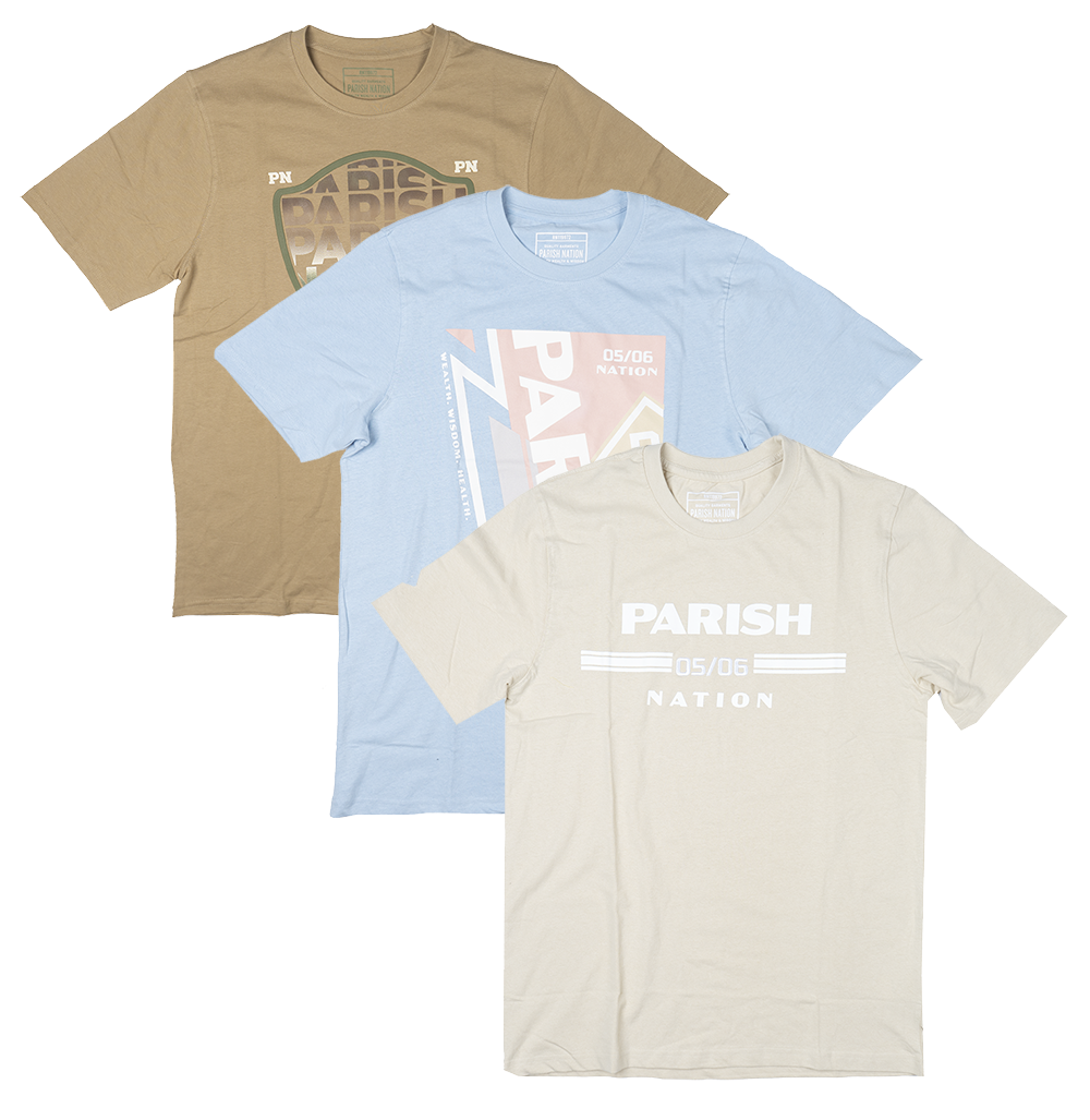 PARISH NATION ASSORTED GRAPHIC T-SHIRT - PNSST07