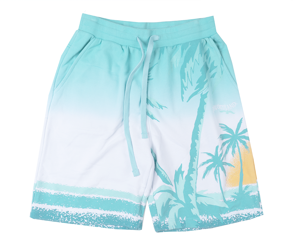 DREAMLAND SUNSET SWEAT SHORTS WHITE - D2305B0811