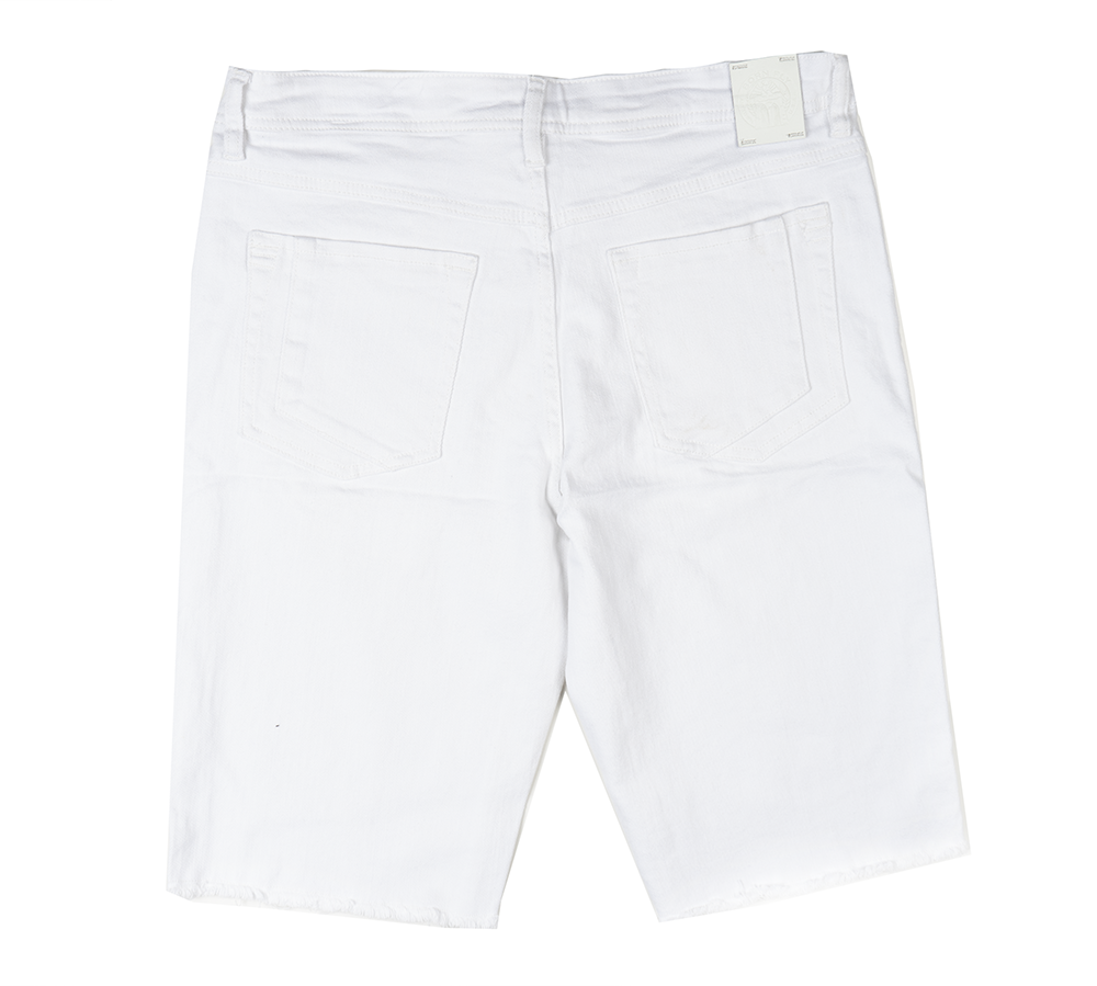 BORN FLY DENIM SHORTS WHITE - 2303D4692