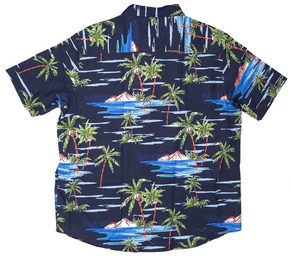 PARISH NATION BUTTON DOWN S/S SHIRT NAVY - N07W2603