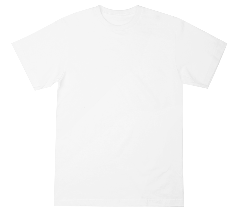 BTSA 6.5 OZ BLANK TEE OPTIC WHITE - BTSA-021