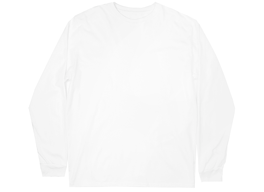 BTSA 6.5 OZ BLANK LONG SLEEVE OPTIC WHITE - BTSA-022