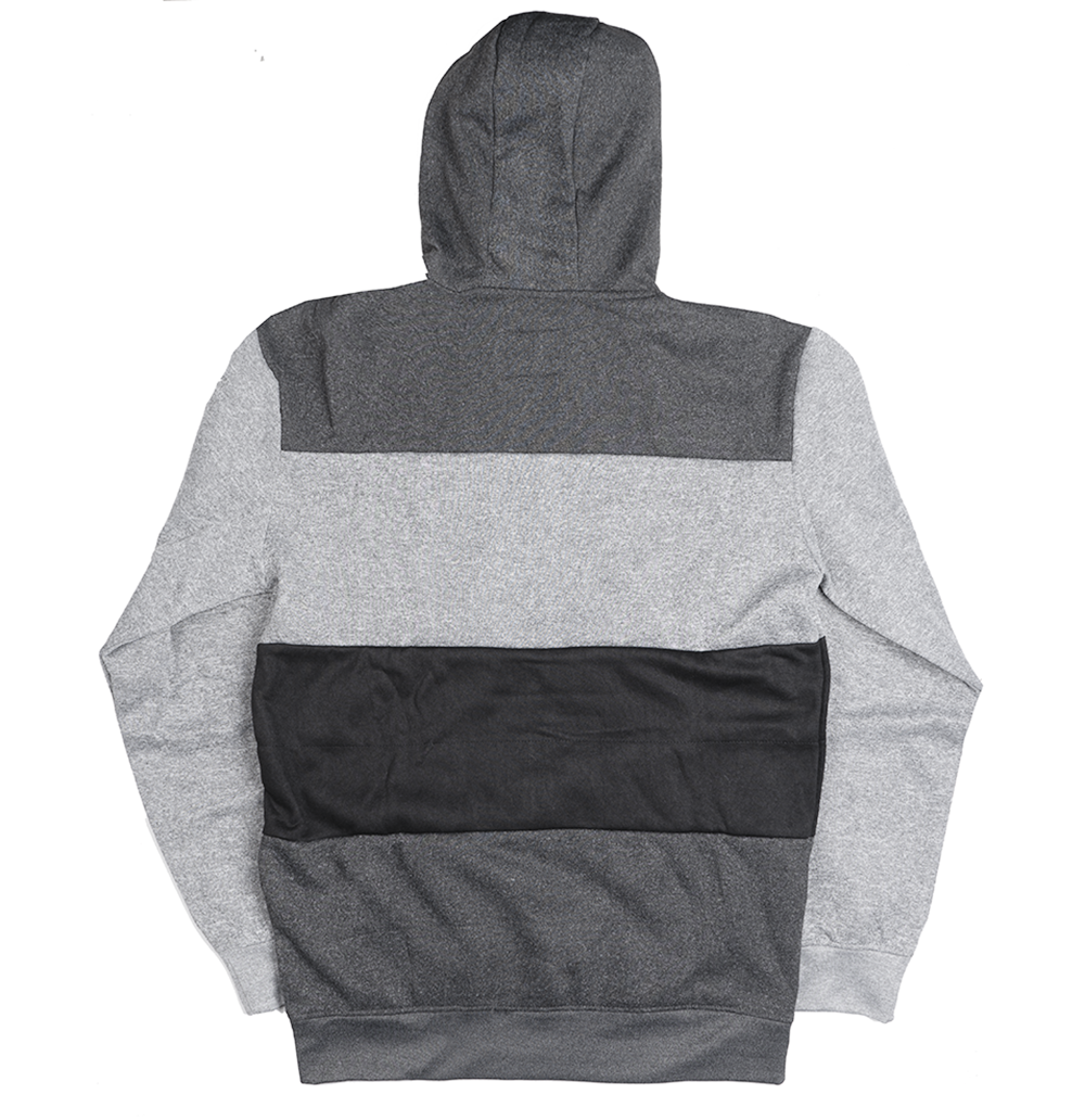 ZOO YORK PANEL HOODIE GREY MARLED - ZY30H32