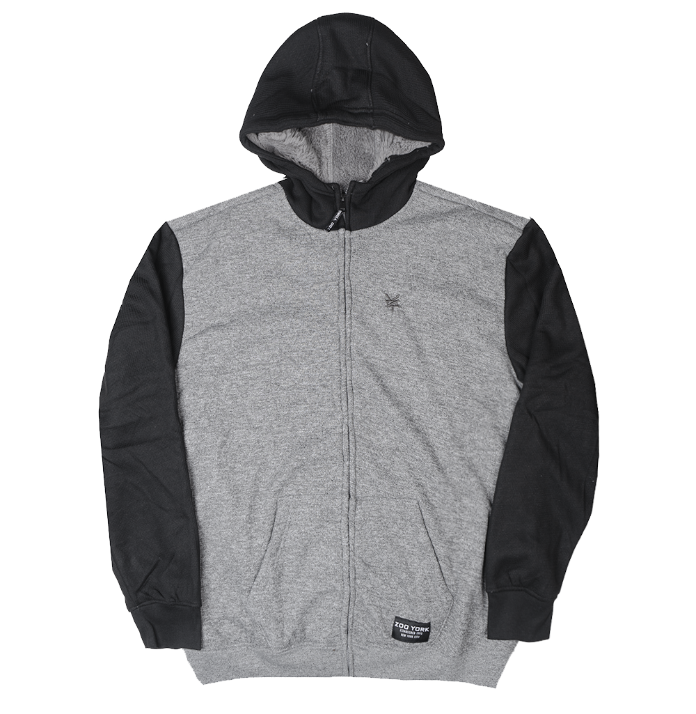 ZOO YORK SHERPA ZIP JACKET BLACK - ZY30H80BM