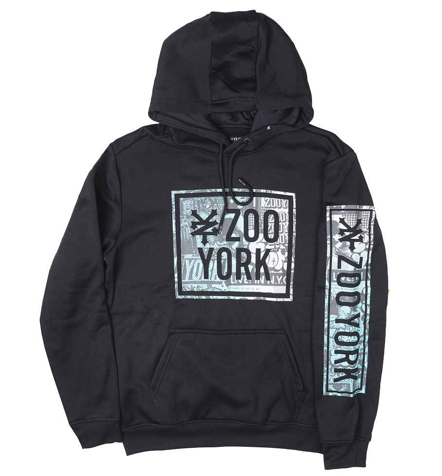 ZOO YORK LOGO HOODIE BLACK - ZY31H125