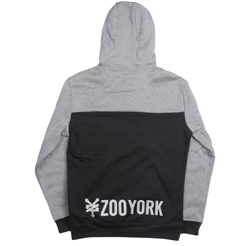 ZOO YORK LOGO HOODIE GREY MARLED - ZY31H137