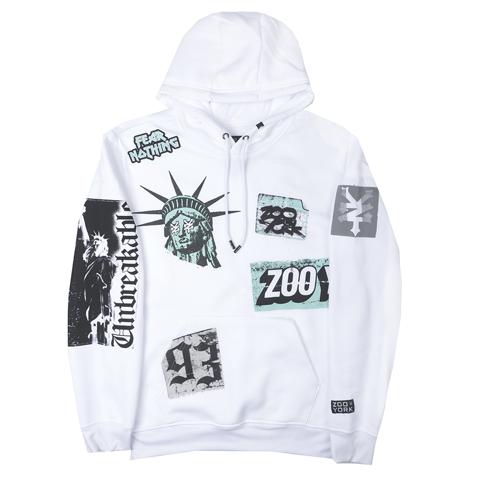 ZOO YORK NYC HOODIE WHITE - ZY31H128