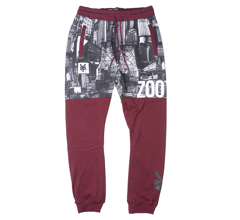 ZOO YORK CITY JOGGER PANTS CORDOVAN HTR - ZY31G115