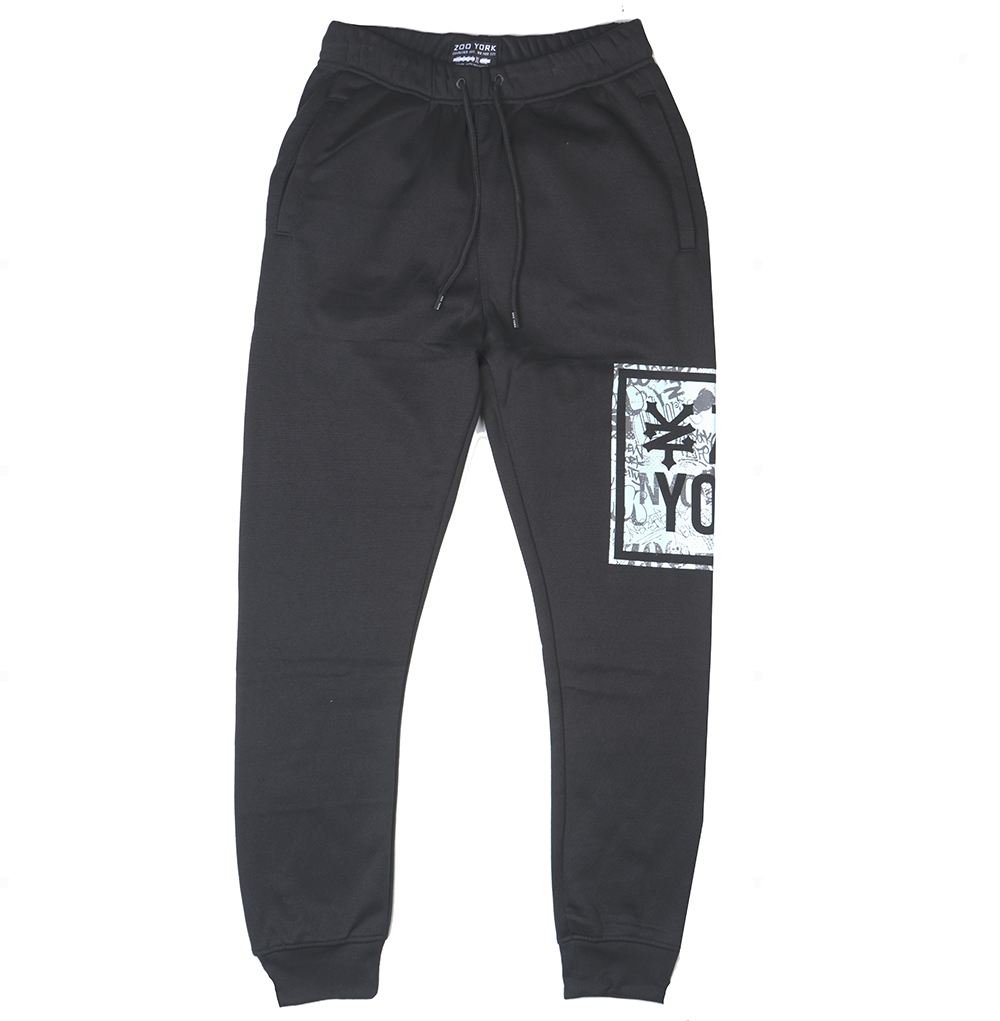 ZOO YORK LOGO JOGGER PANTS BLACK - ZY31G93