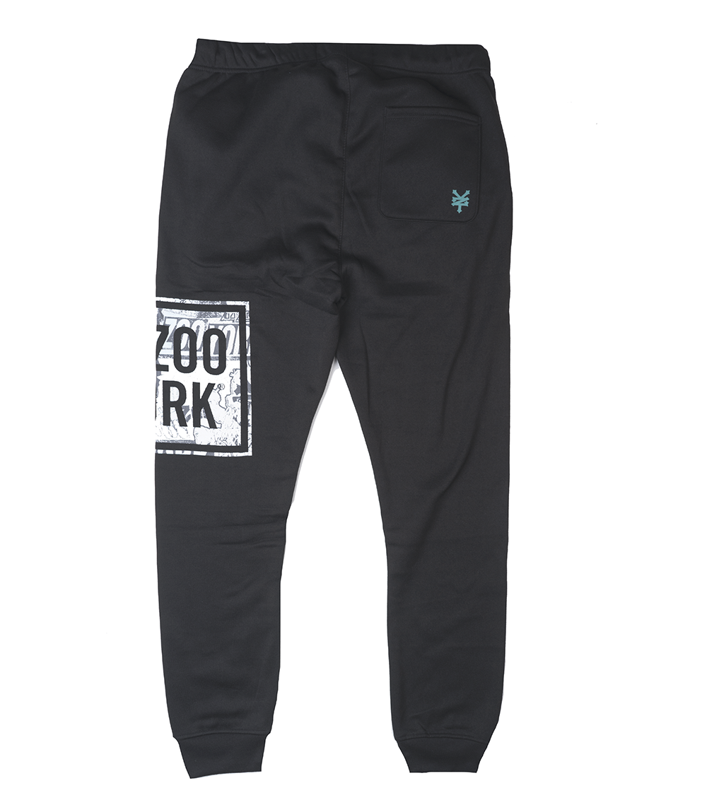 ZOO YORK LOGO JOGGER PANTS BLACK - ZY31G93