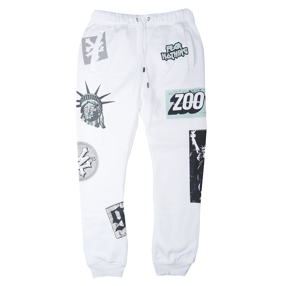 ZOO YORK NYC JOGGER PANTS WHITE - ZY31G96