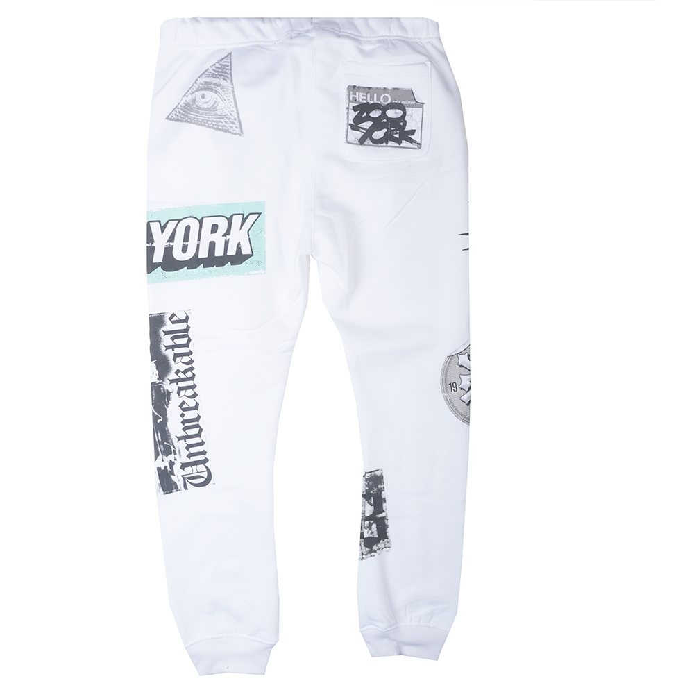 ZOO YORK NYC JOGGER PANTS WHITE - ZY31G96