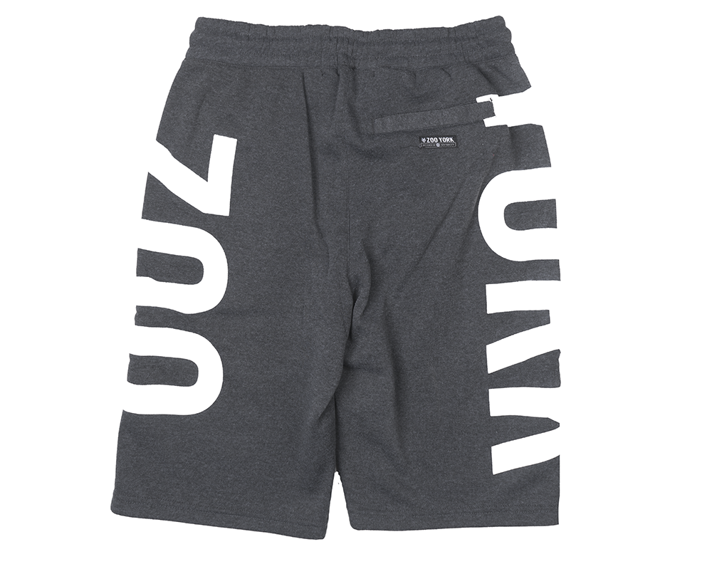 ZOO YORK LOGO SWEAT SHORTS CHARCOAL HTR - ZY11N41