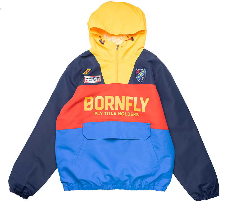 BORN FLY ANORAK JACKET NAVY - B05O2733