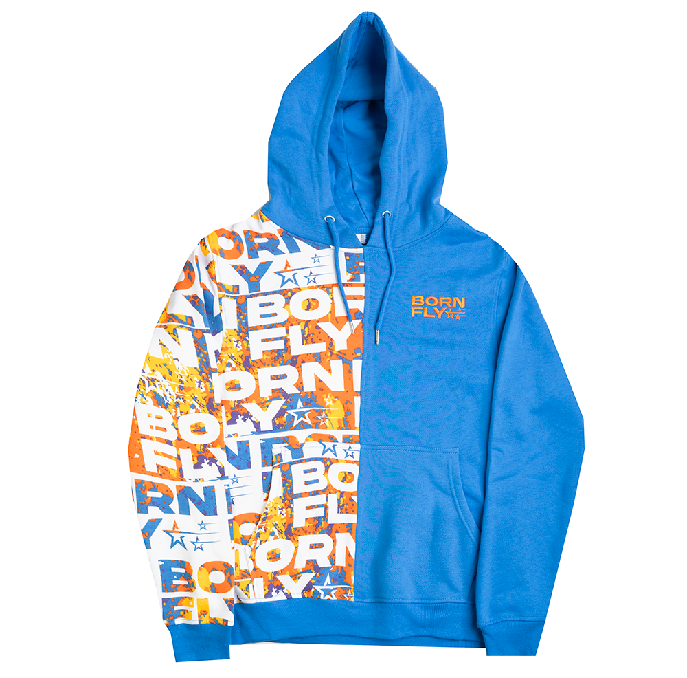 BORN FLY HOODIE ROYAL - B05H2650