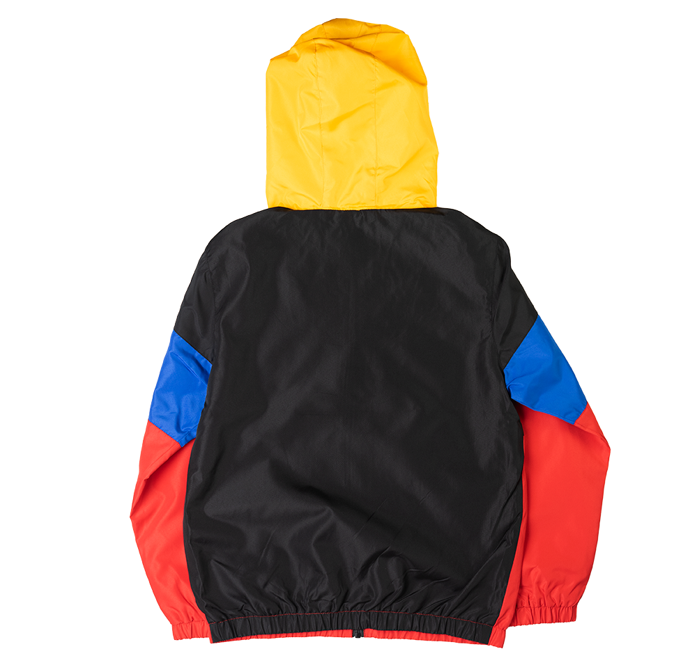 KIDS BORN FLY WINDBREAKER HOODIE BLACK - B04O2805