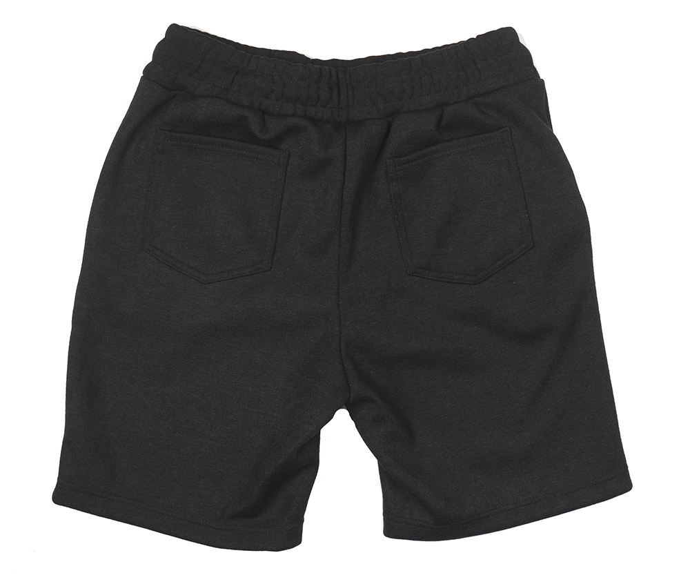 J COME FLEECE SWEAT SHORTS BLACK - FS-4002