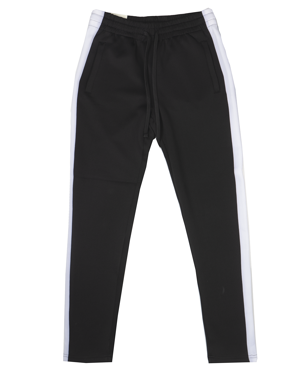 WOMEN'S AMERICAN BAZI TRACK PANTS BLK/WHT - RJJ-7000