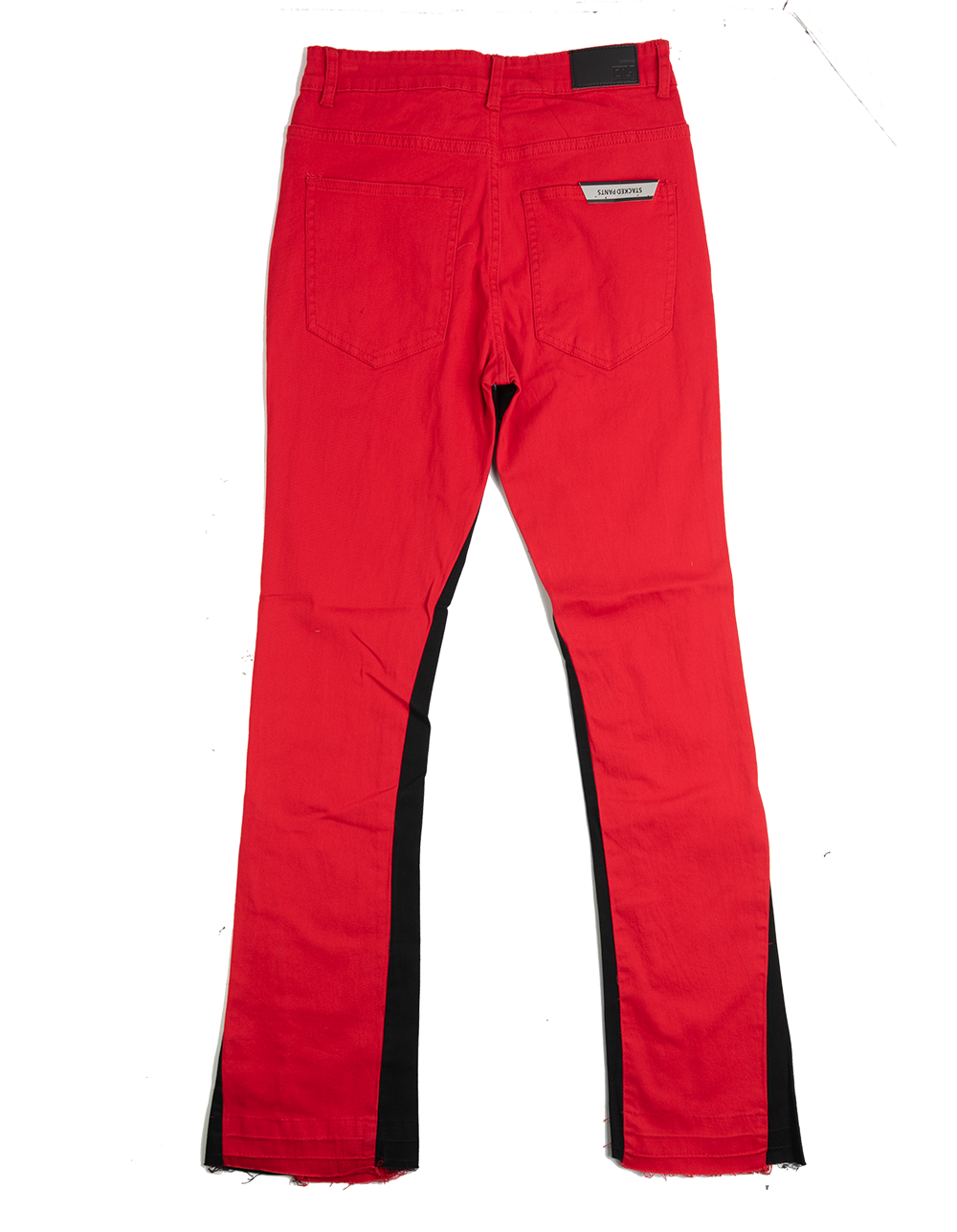 GOOD THINGS LAST 4EVER STACKED JEANS RED - G231C-1271