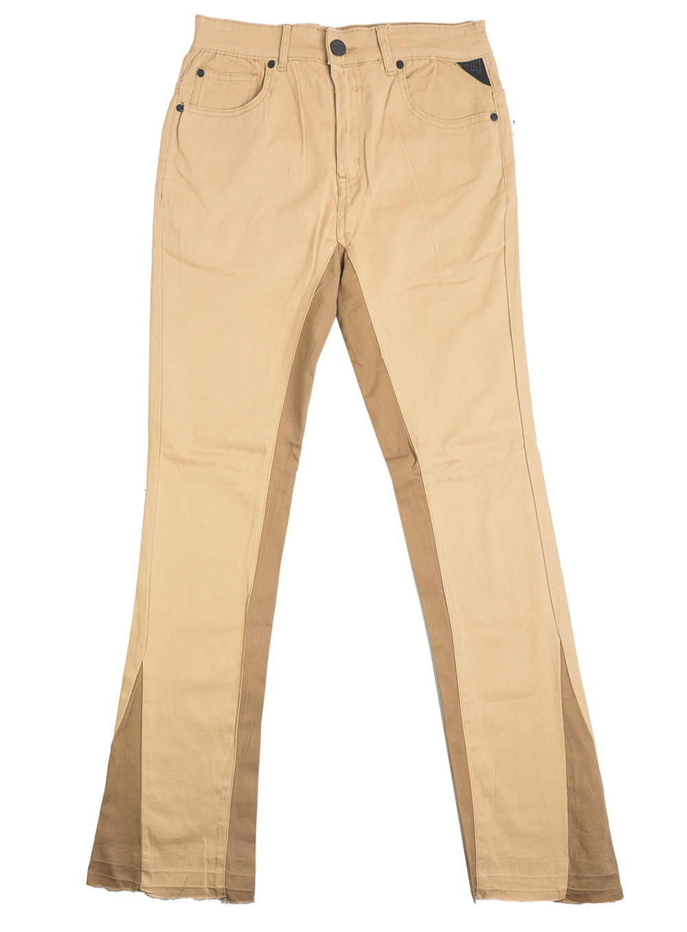 GOOD THINGS LAST 4EVER STACKED JEANS KHAKI - G231C-1271