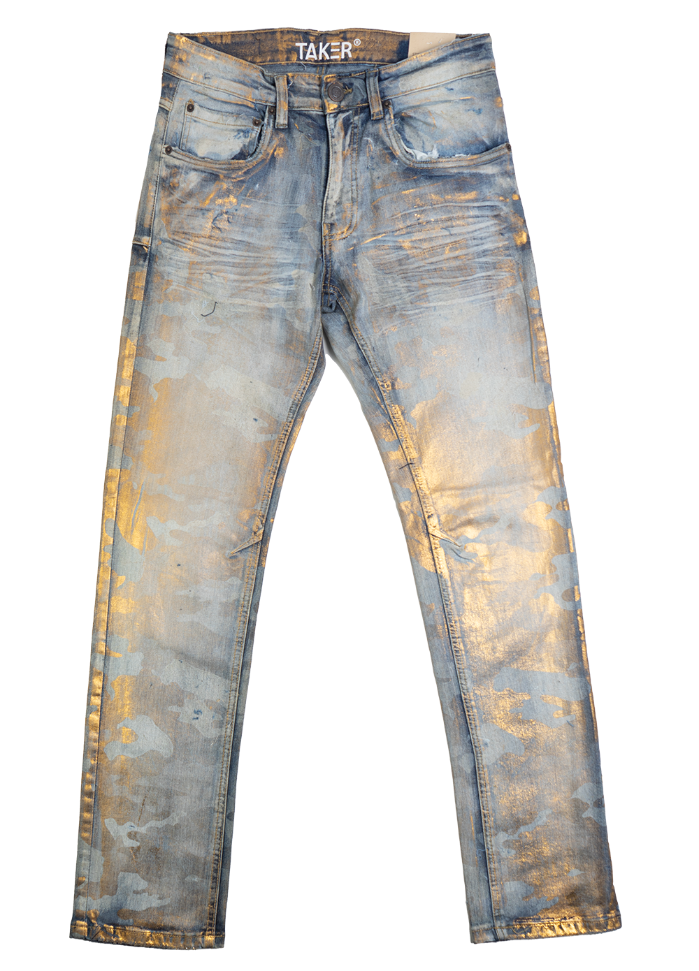 TAKER SLIM STRAIGHT FIT JEANS FOIL VINTAGE - T4028