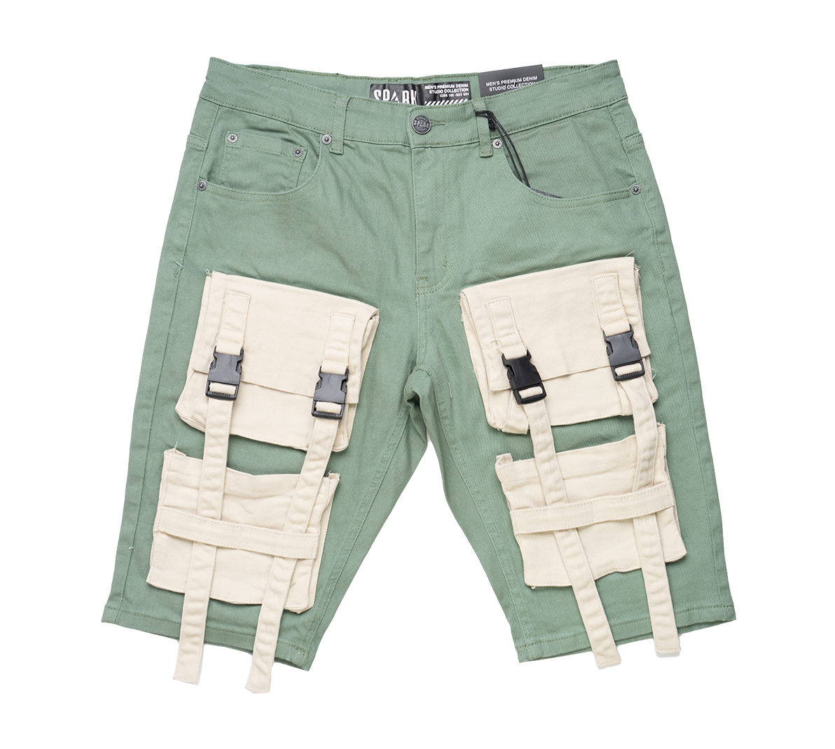 SPARK CARGO SHORTS SAGE/ BONE - S3001