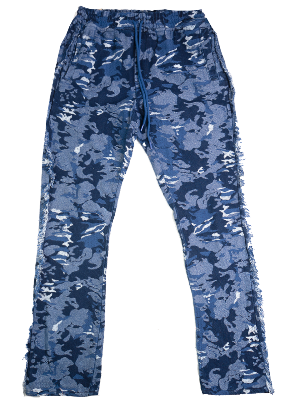 TAKER TAPESTRY SWEATPANTS CAMO NAVY - T4035