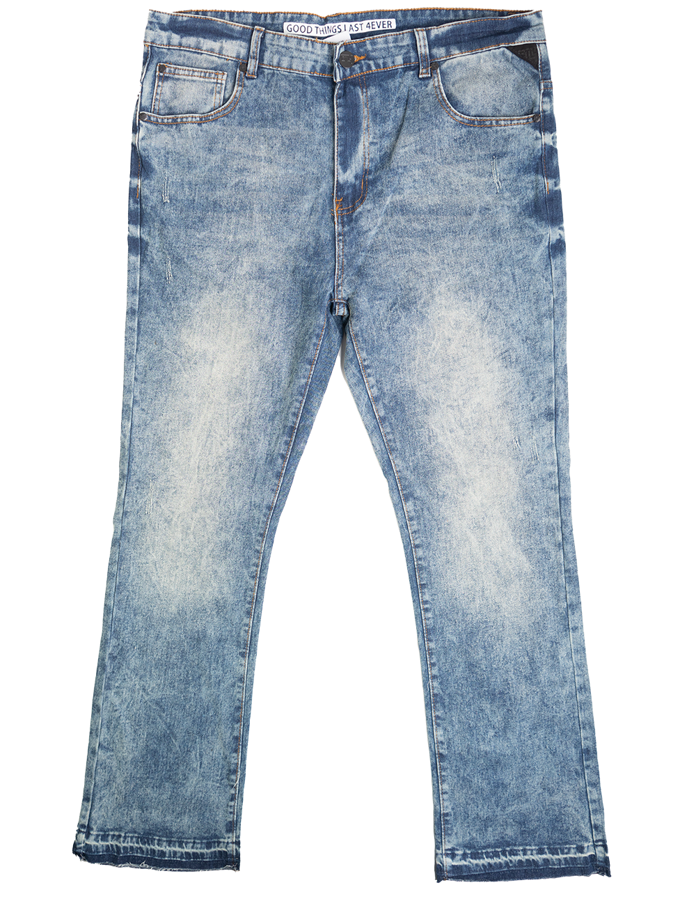 GOOD THINGS LAST 4EVER STACKED JEANS DK TINT - G231C-1270