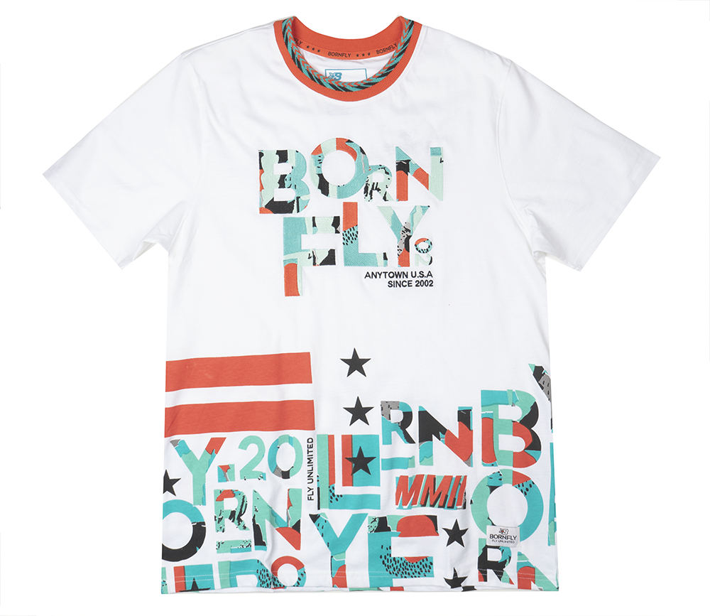 BORN FLY GRAPHIC T-SHIRT WHITE - 2206T4405