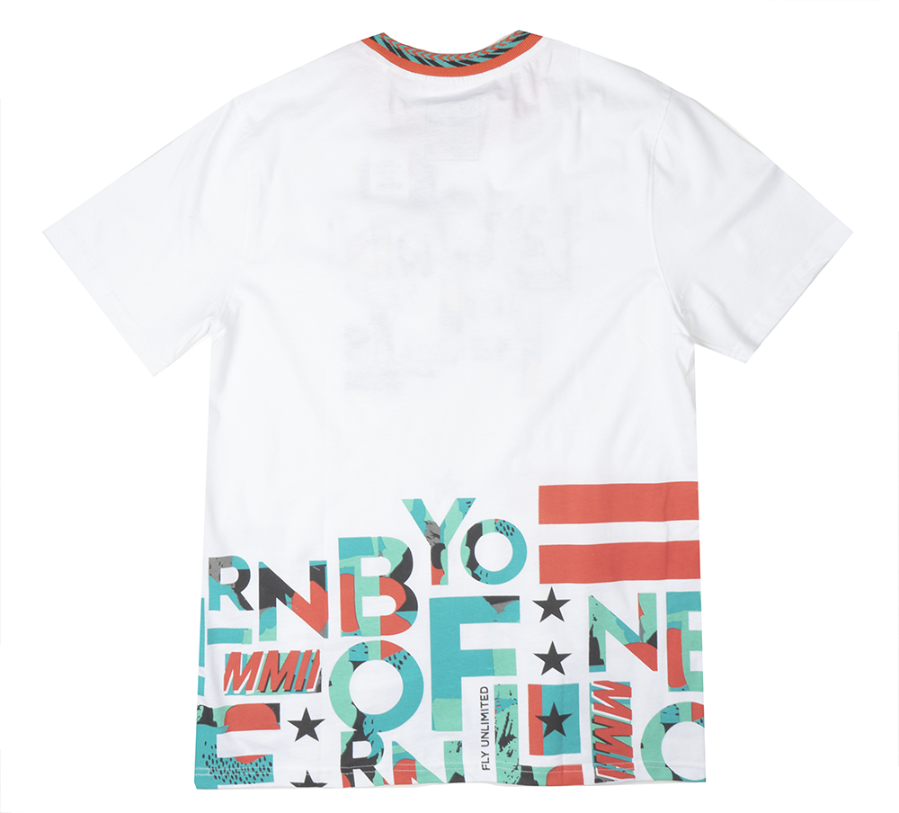 BORN FLY GRAPHIC T-SHIRT WHITE - 2206T4405