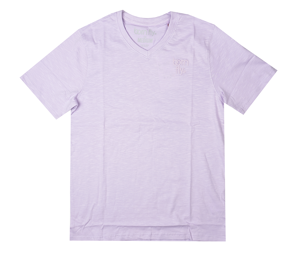 BORN FLY V NECK T-SHIRT ORCHID - 2305T4741