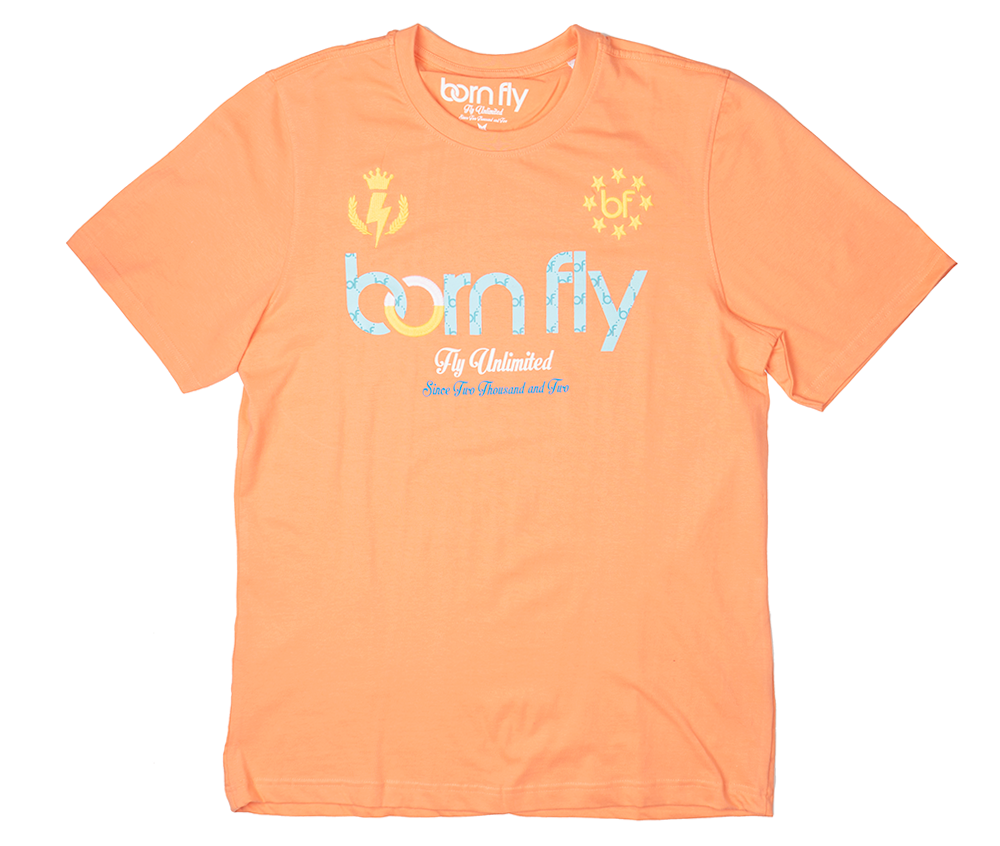 BORN FLY LOGO T-SHIRT CORAL - 2305T4742