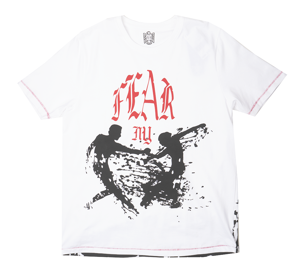 FEAR GRAPHIC T-SHIRT WHITE - NYF15-0404