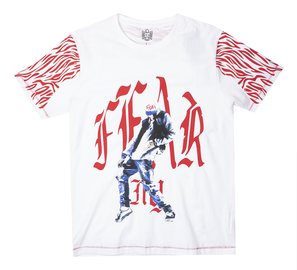 FEAR GRAPHIC T-SHIRT WHITE - NYF15-0402