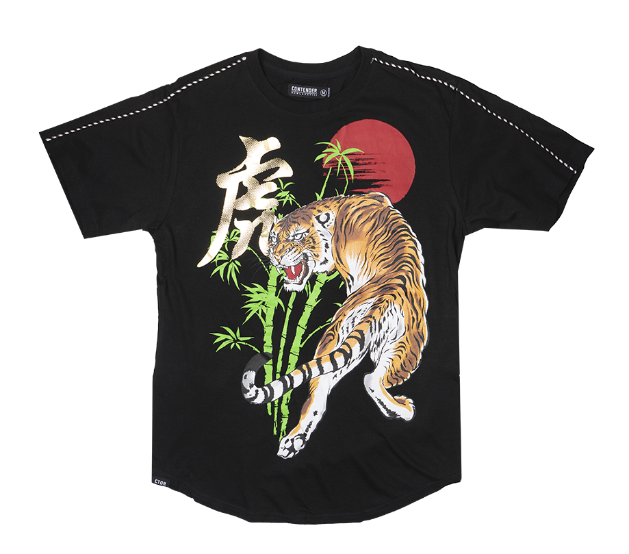 CONTENDER TIGER T-SHIRT BLACK - 1KT92