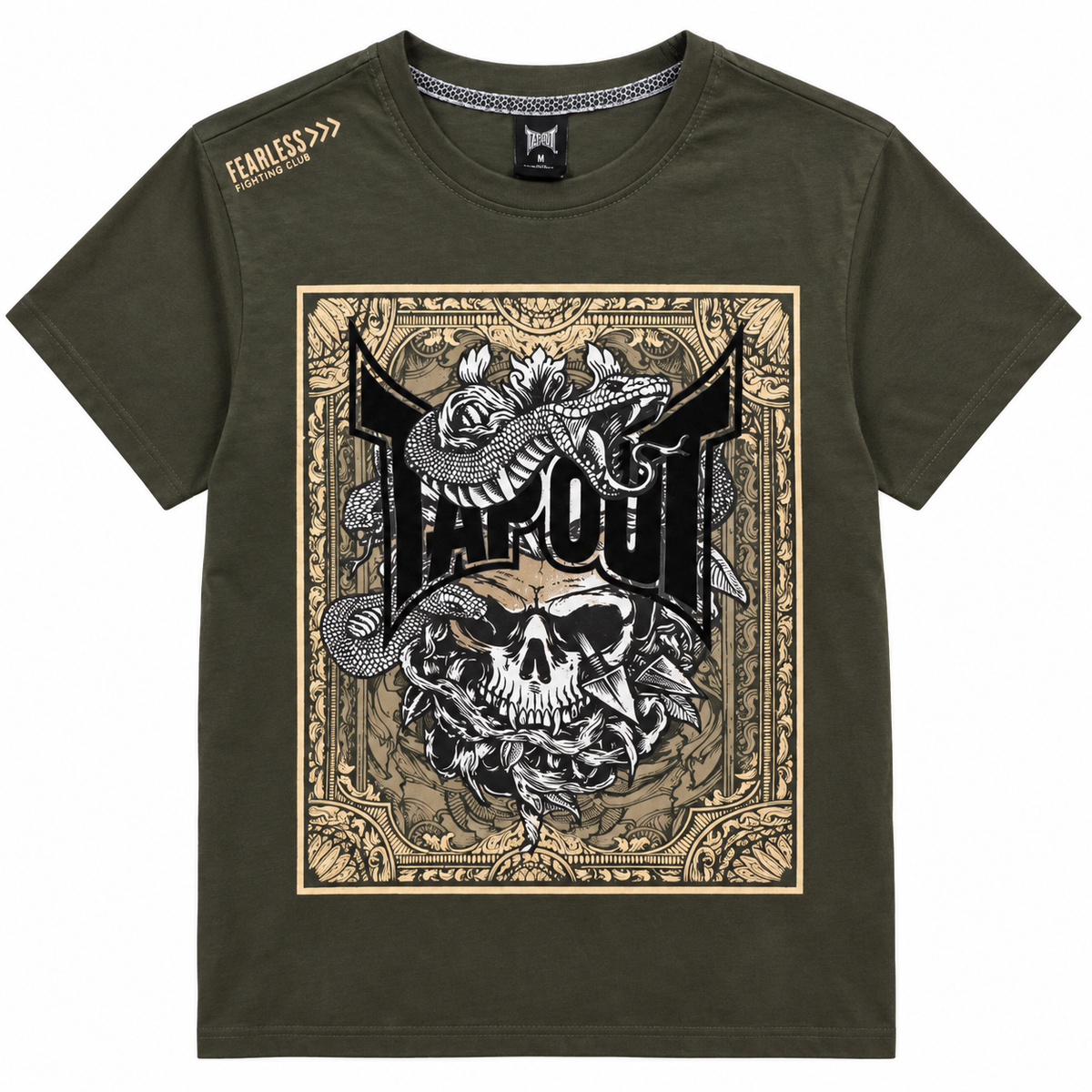 TAPOUT GRAPHIC T-SHIRT OLIVE - T251A-1023