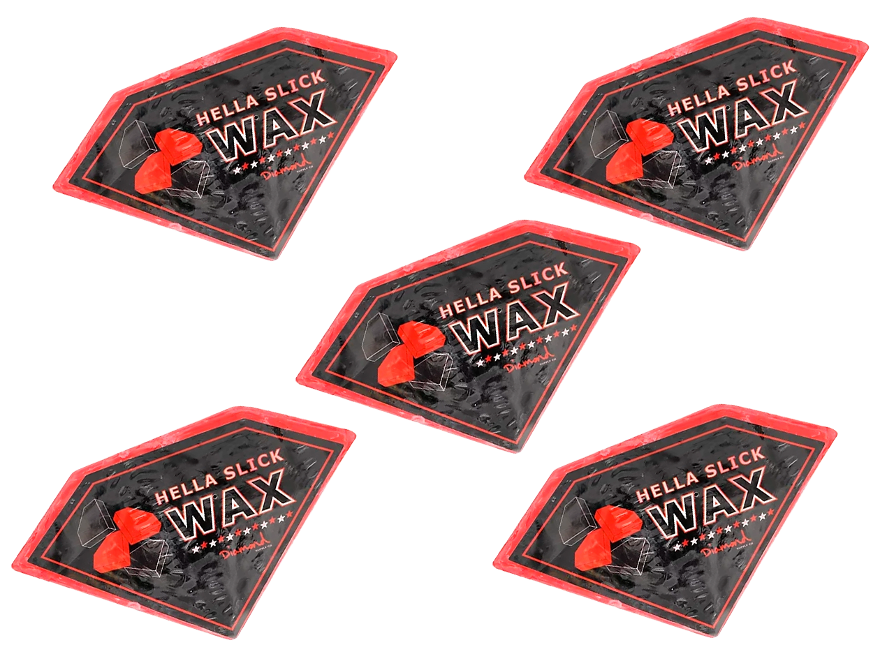 DIAMOND SUPPLY CO 5 PACK MINI SKATE WAX RED - HELLA SLICK