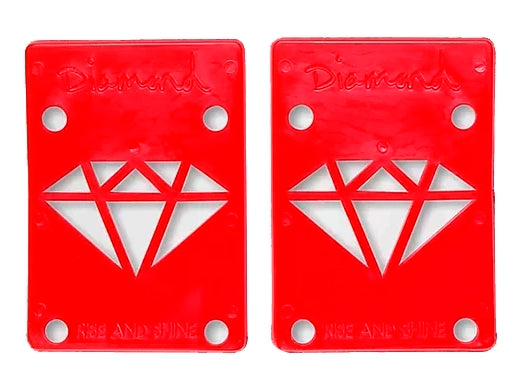 DIAMOND SUPPLY CO RISERS 1/8” RED - RISE & SHINE