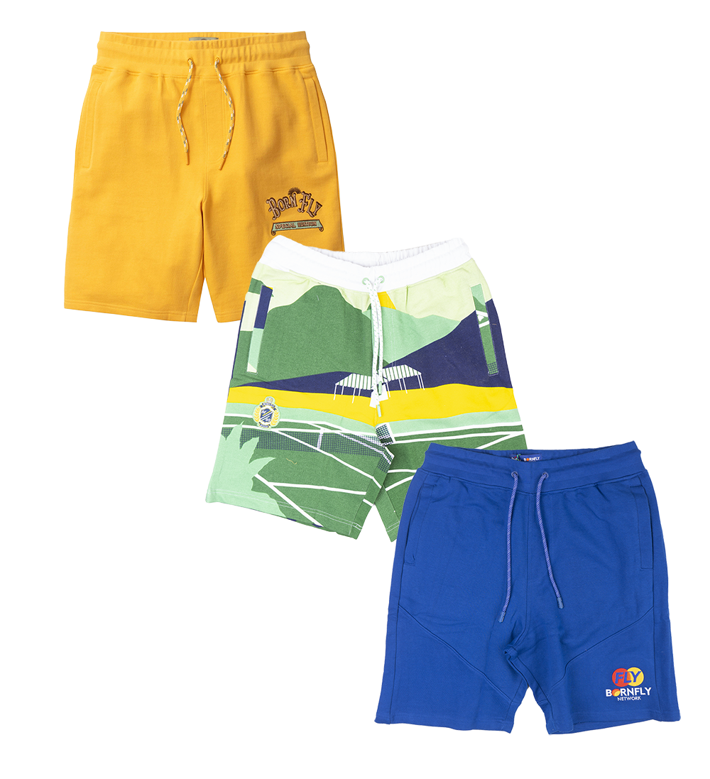 BORN FLY ASSORTED SWEAT SHORTS - BFSSHT11