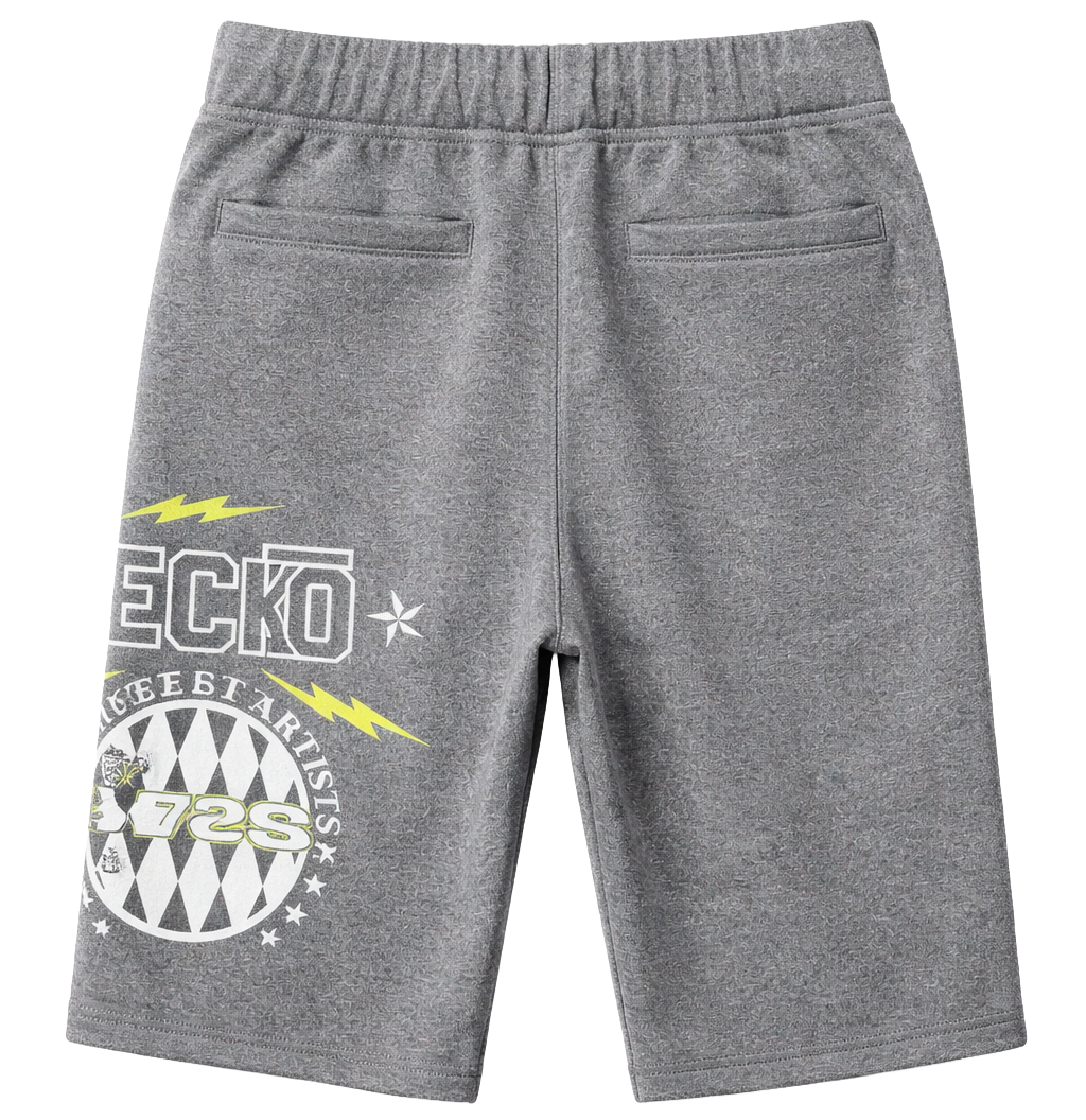ECKO UNLTD FLEECE SWEAT SHORT GREY MARLED - EO15N488
